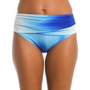La Blanca Women's Sapphire Mid Waist Sash Band Tummy Control Swim Bottom Size 12